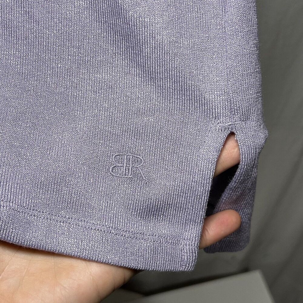 Banana Republic Womens Long Sleeve V-Neck Top Purple MEDIUM NWT - Picture 4 of 9